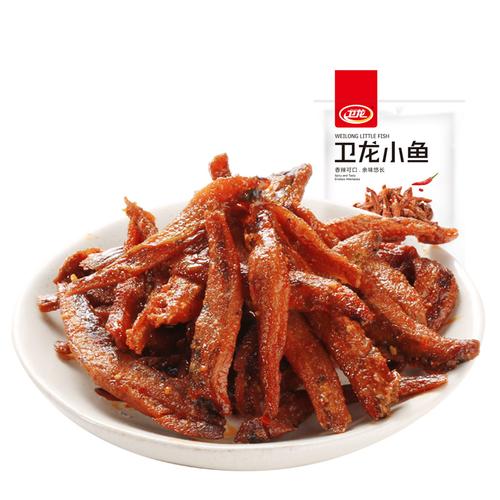 卫龙小鱼干香辣味150g 湖南风味，解馋即食海味零食